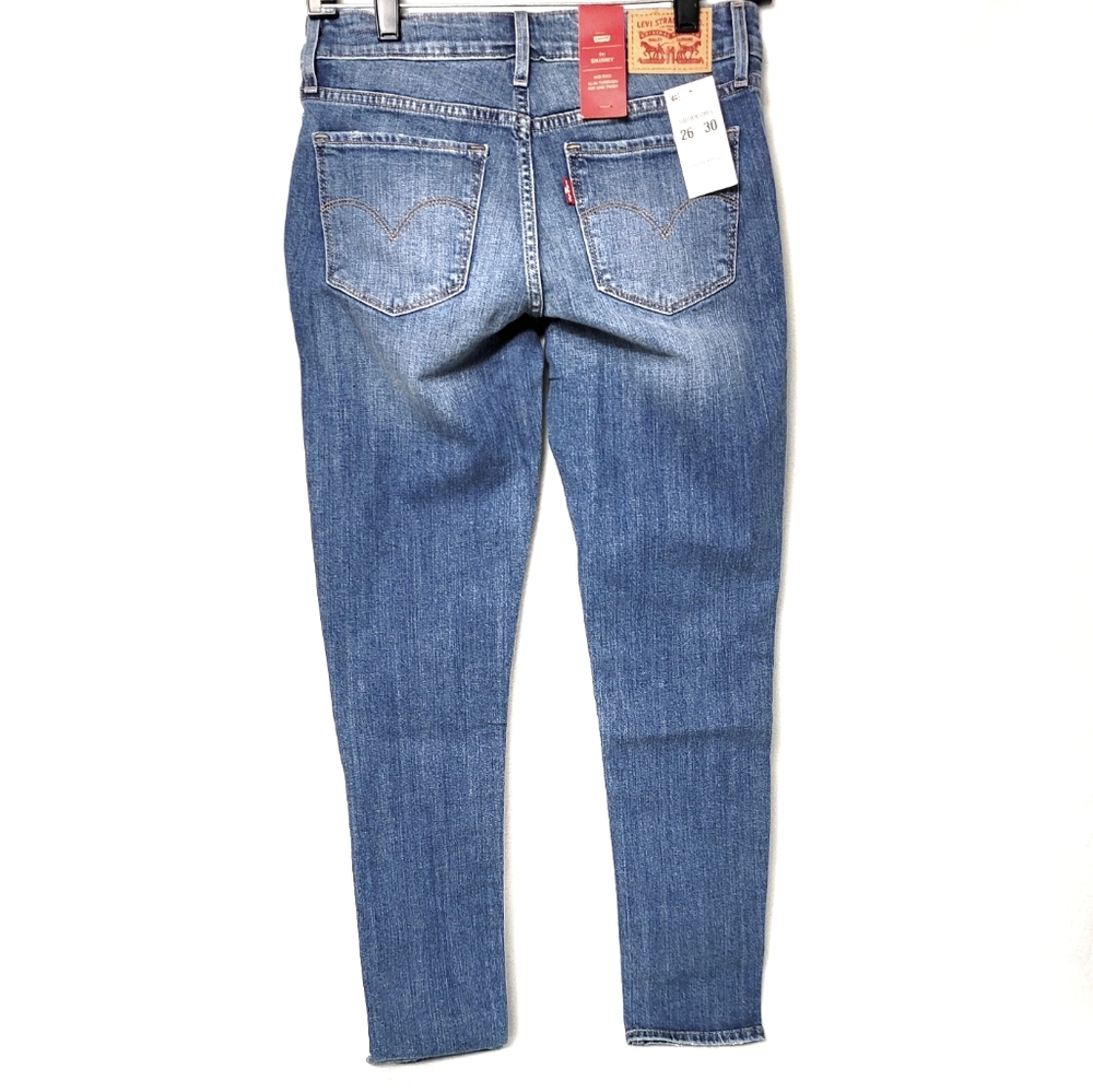 Levi's 711 Mid RiseSkinny Jeans Sz 26 - Picture 2 of 4